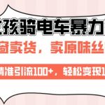 AI智能打造美女骑电车火爆视频，每日精准吸粉超100人，轻松实现月入过万变现攻略！