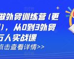AI外贸训练营全新升级！2025年1月更新版，0基础快速进阶，3万外贸精英实战课程不容错过！