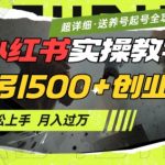 2月小红书爆粉攻略：日增500+创业粉丝，小白必看实操教程，月入过万不是梦，附赠独家养号起号秘籍！