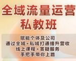 全域流量运营实战课：助力个人与企业发展，全域+私域融合，营收翻倍秘籍！