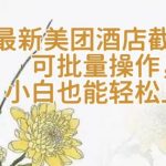 揭秘：【轻云】美团酒店截图神器，一键批量操作，新手秒变高手！