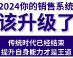2024终极销售攻略：轻松提升业绩，销售系统全面升级（最新2月实战课程）