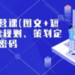 小红书运营秘籍：图文+短视频基础攻略，策划定位与流量密码全揭秘！