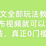 小说推文赚钱攻略大揭秘！零粉丝也能轻松发布视频赚钱，无门槛快速变现技巧传授！