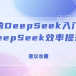 DEEPSEEK新手必看：全面教程助力效率飙升80%，独家秘籍不容错过！收藏这篇就够了！