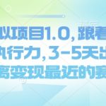 揭秘：新手必看！闲鱼虚拟项目1.0，快速变现攻略，3-5天轻松赚钱，跟着老司机一起驶入财富快车道！