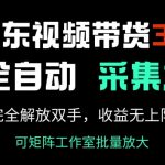 京东视频带货终极升级！AI智能采集发布一体，轻松躺赚，收益翻倍无极限！