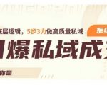 揭秘：5步3力高效策略，彻底引爆你的私域成交力，掌握底层逻辑，打造高质量私域流量帝国！