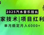 2025年汽水音乐挂机赚钱攻略，独家秘技曝光，红利项目揭秘，轻松月入5000+！