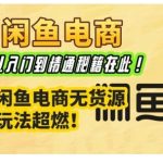 闲鱼电商终极攻略：从新手到高手只需这一课，揭秘无货源月入过万秘技！
