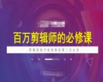 短视频剪辑大师必修课：赋予作品全新生命，百万级剪辑技巧一网打尽！