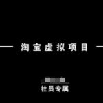 淘宝虚拟项目新手指南：从入门到精通，快速变现不是梦！