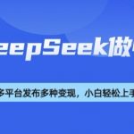 DEEPSEEK怀旧视频制作攻略，轻松实现流量号多渠道盈利翻倍！