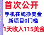 2025最新全球爆火赚美金项目！零门槛无脑日赚115美金保姆级教程（躺赚+被动收入）