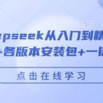 DEEPSEEK全套教程：从新手到高手必备，独家最全指令集锦+全版本安装包+一键整合包免费下载！