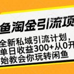 闲鱼赚钱攻略：零基础开启私域流量，轻松实现副业超越主业收入！