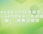 2025暴富新风口！DEEPSEEK+小绿书冷门掘金术，日赚8000+零门槛保姆教程，手把手带你躺赚！15811