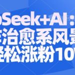 DEEPSEEK+AI超详细教程：3分钟制作治愈系风景视频秘籍，轻松涨粉10W+（新手必看）1247