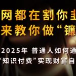 2025知识付费暴利玩法：普通人日入5位数躺赚秘籍大公开！41014