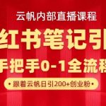 小红书笔记引流爆款秘籍：3天流量翻倍！手把手从0到百万精准引流（内部流出绝对干货）12412