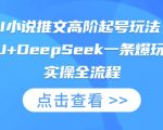 SEO优化秘籍！7天涨粉10万+的AI小说推文爆款玩法，MJ+DEEPSEEK零门槛起号全流程13412