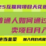 2025年最暴利知识付费项目！普通人日赚500+秘籍大公开，手把手教学月入10W+真实案例【小白速看防割指南】91215