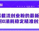 小红书截流创业粉独家秘籍！日引300+精准流量，不花一分钱轻松打造私域爆粉神器3141819