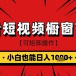 新手3天速成！抖音食品橱窗带货日赚3000+秘籍大公开（限时福利）11012