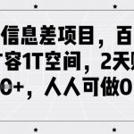 闲鱼暴利项目！百度网盘秒扩1T空间日入500+，小白躺赚0成本教程（附渠道）651