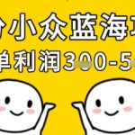 揭秘90%人不知道的冷门暴利项目！单笔利润300%+，手把手教你轻松月入3W+(附独家渠道)