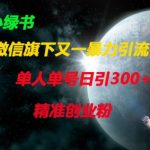 微信问一问2024最新SEO引流秘笈：单人单号日吸500+精准粉自动涨粉 创业流量巨头力推510