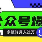 惊爆！2025爆文神器DEEPSEEK：5分钟批量产100篇公众号爆文！矩阵操作躺赚月入10W+137