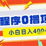 微信小程序小游戏广告收益爆红！新手10秒提现日入300+，0门槛躺赚秘籍公开1210
