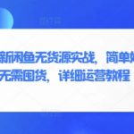 2025年最新闲鱼无货源保姆级教程：零成本躺赚，手把手教你白手起家日入500+！