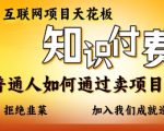 普通人月入十万！揭秘知识付费项目零基础逆袭：从韭菜到躺赚的暴富密码！