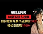 爆红秘籍！林黛玉怼人视频3天涨粉7.8万，日赚1K变现技巧全解析1258