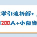 国学引流25年经验｜单日暴涨200人｜零基础小白当天变现秘籍