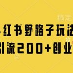 小红书暴力引流黑科技！日涨300+精准粉如何做到？创业粉暴涨秘籍1712