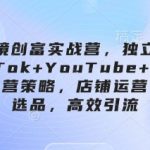 跨境创富10天爆单秘籍：独立站+TikTok+YouTube+谷歌广告精准引流日销百万！124