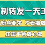 惊爆！零门槛日赚3张+：正规平台无需粉丝播放量，躺着赚钱新姿势揭秘！