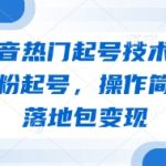 3天零基础抖音起号暴涨10万粉！手把手教你包教包会变现教程 （核心优化逻辑：