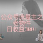 揭秘公众号暴利新玩法！靠老物件轻松躺赚日入500+，小白速看！128