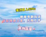 微信视频号爆单秘籍！表情包+情感文案新玩法，零基础2分钟出片，小白日入800+实操攻略[1][9][11][12]