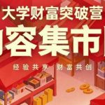 大学生必看！零基础5天逆袭：内容集市经验共享，财富共创暴富指南！