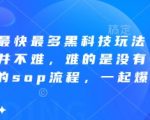 2025拼多多最新黑科技爆单SOP！日销万单玩法大揭秘，当天生效起量攻略