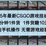 2025年CSGO挂机暴利新玩法！手机一键秒提现日赚1000+ 新手无门槛独家赚钱教程曝光