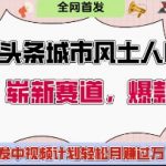 头条中视频计划爆款秘籍！城市骂战疯狂吸粉 0门槛操作躺赚10000+元攻略曝光
