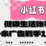 小红书AI健康健康赛道爆单秘籍！新手日入1.2W+躺赚攻略，10分钟学会流量收割套路