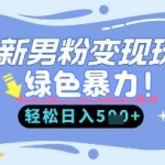 2025年最新男粉暴力变现玩法：无人直播+私域裂变，新手3天日入500+（限时教程）