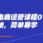 电商运营爆单秘籍：0基础3天速成，手把手教你月入10w+（2025最新版）